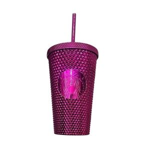 Hot Pink Holiday Starbucks 16oz Tumbler